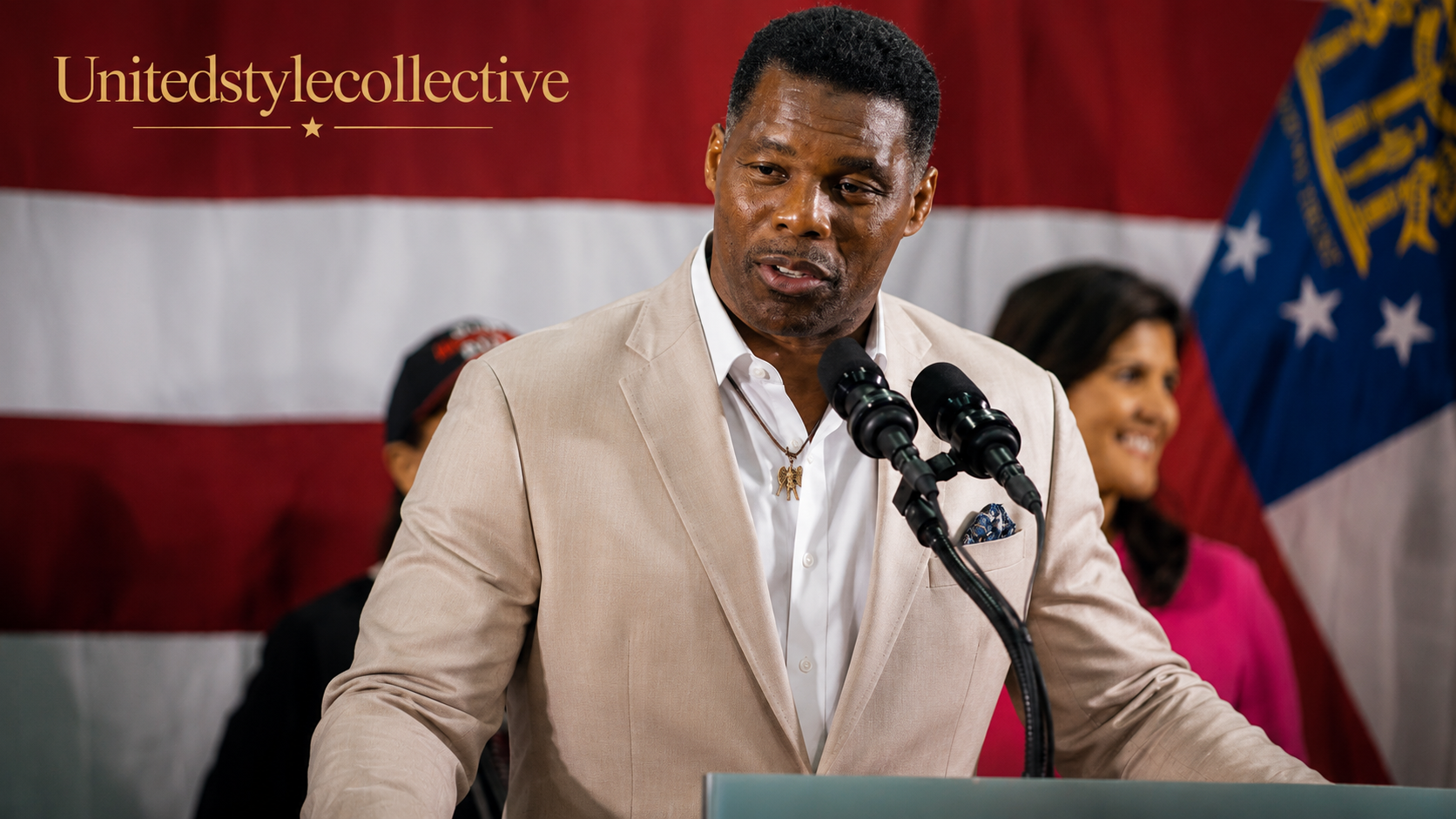 Herschel Walker career overview featuring football, Georgia Bulldogs legacy, politics, and ambassador role